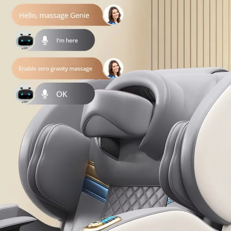 Full Body Zero Gravity Electric Roller Massage ChairDeluxe Heated Touch ScreenMultiple Shortcut Buttons Support Voice 4