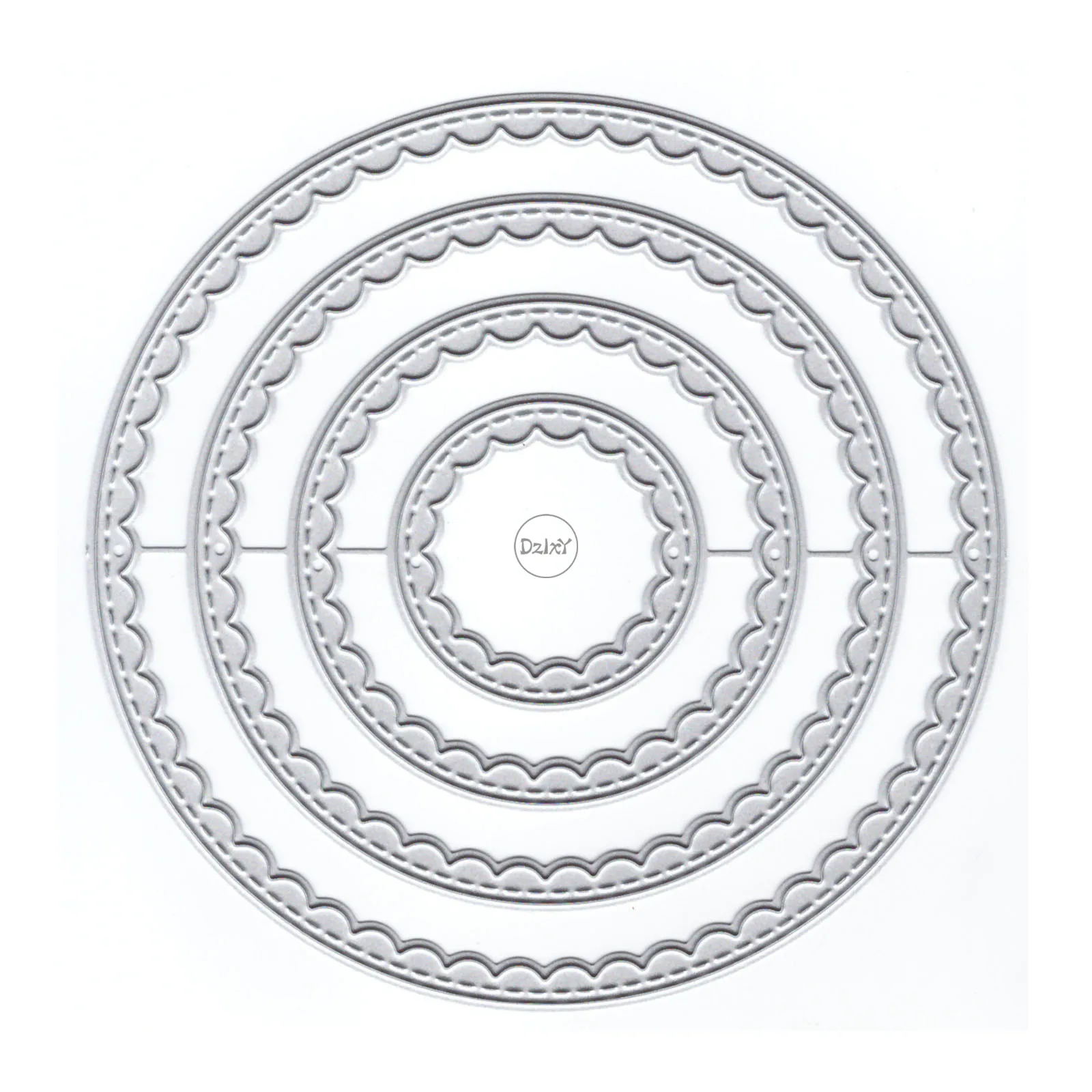 DzIxY Round Lace Metal Cutting Dies for Card Making Paper Embossing Die
