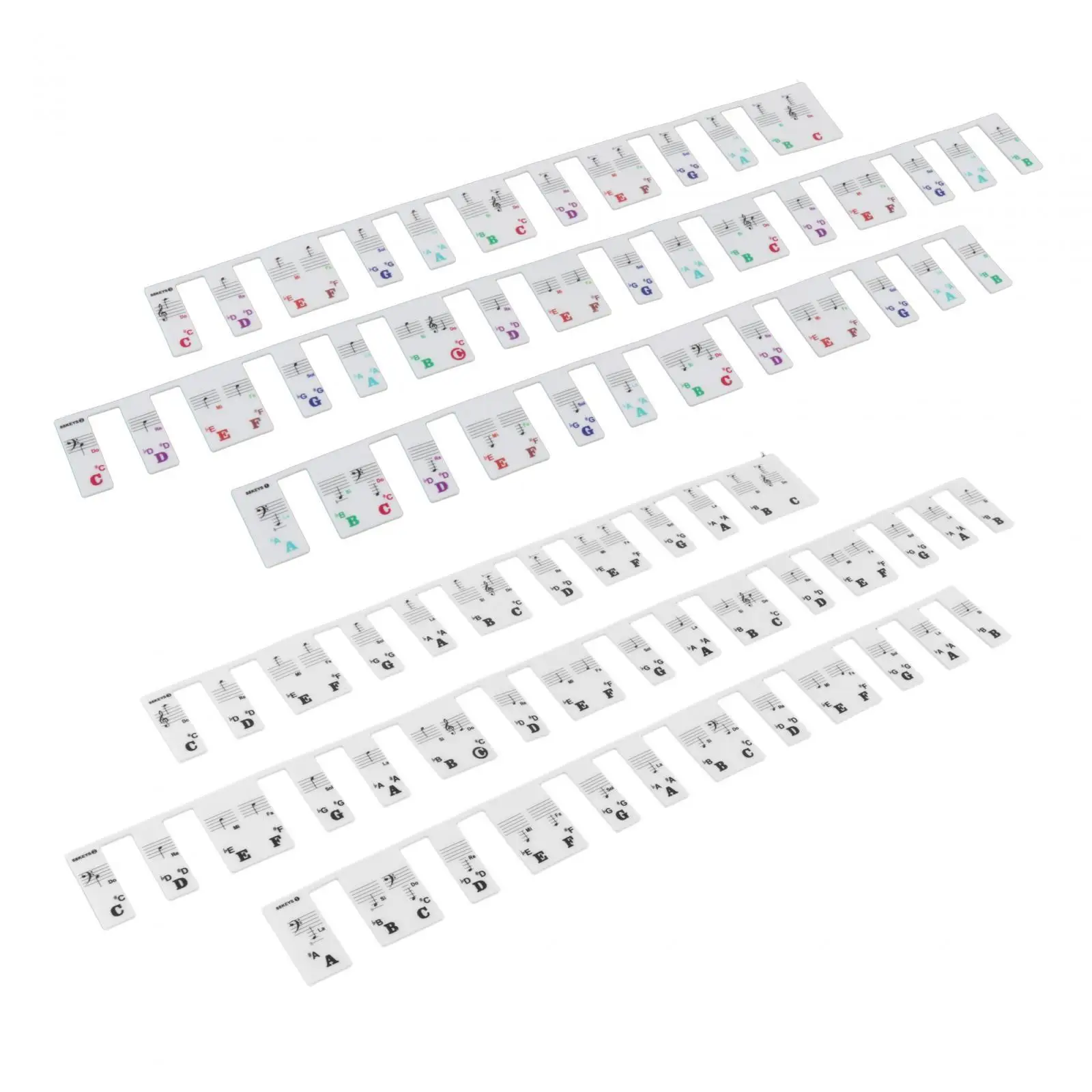 Adesivo Per Tastiera Per Pianoforte Strumento Visivo Perfetto Tastiera Per Pianoforte Etichette Per Note Guida Per Note Per Pianoforte Per L'Apprendim