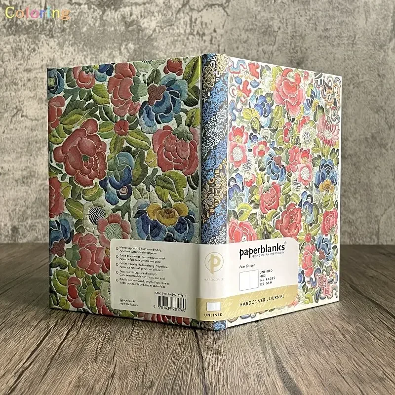 Paperblanks Hardcover Notebook, Pear Garden Wrap Address Book (Peking Opera Embroidery), Travel Journal, Daily Planner