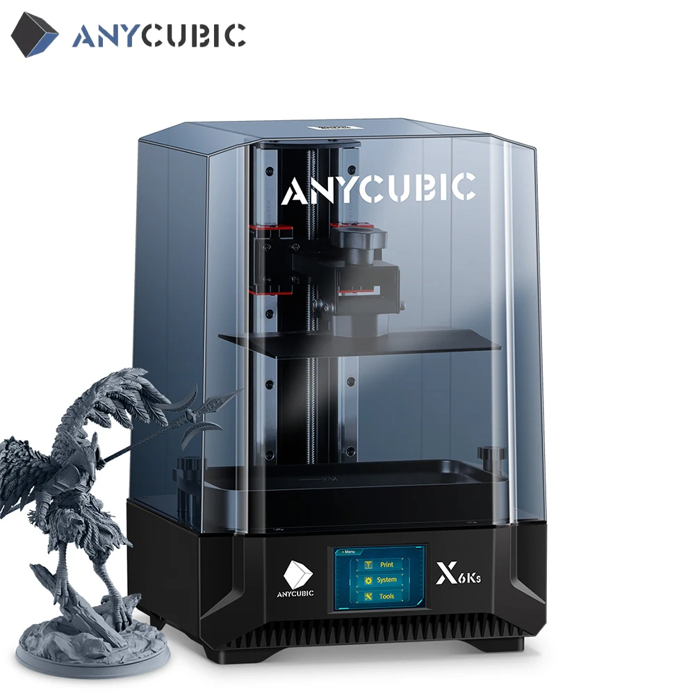 ANYCUBIC Photon Mono X 6Ks LCD 3D Printer 9.1 inch 6K Large Screen 3D  Printing 4.76L Build Volume UV Resin SLA 3D Printers