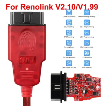 Renolink V1.99/V2.10 Added Extra Function for Renault ECU Programmer Resetting Key Coding UCH Match Dashboard Coding Tool 1