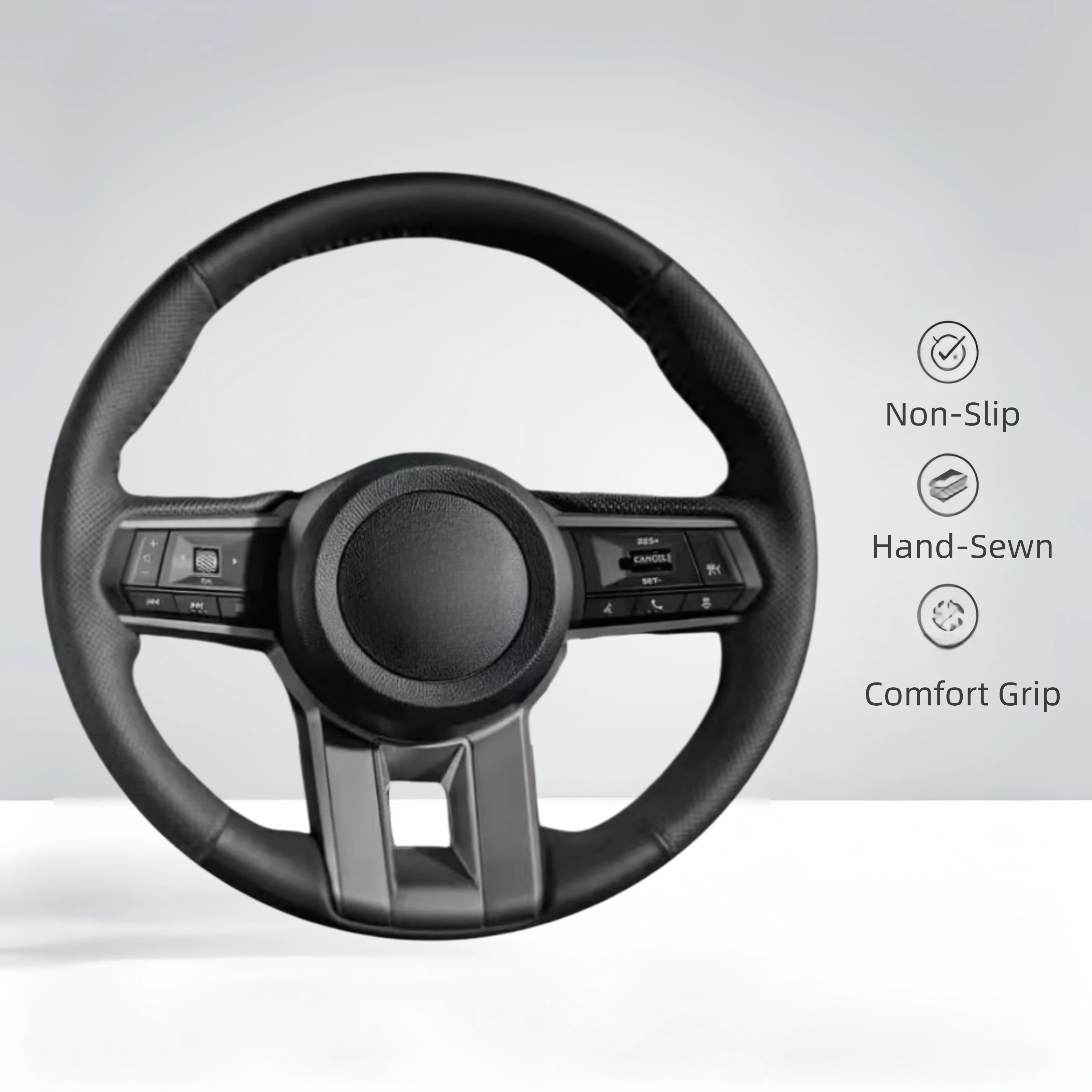 Coprivolante per Auto Fai-da-Te per Mitsubishi L200 Outlander 2025 2026, Rivestimento in Pelle Microfibra Antiscivolo