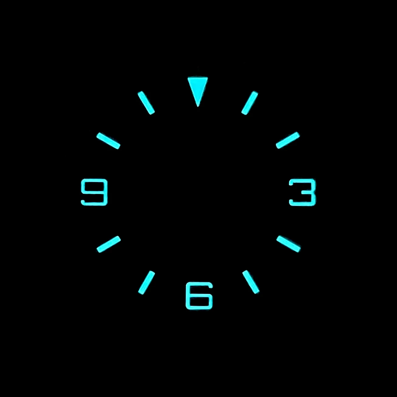 Black and White 28.5mm Watch Dials with BGW9 Lume - No Date Feature