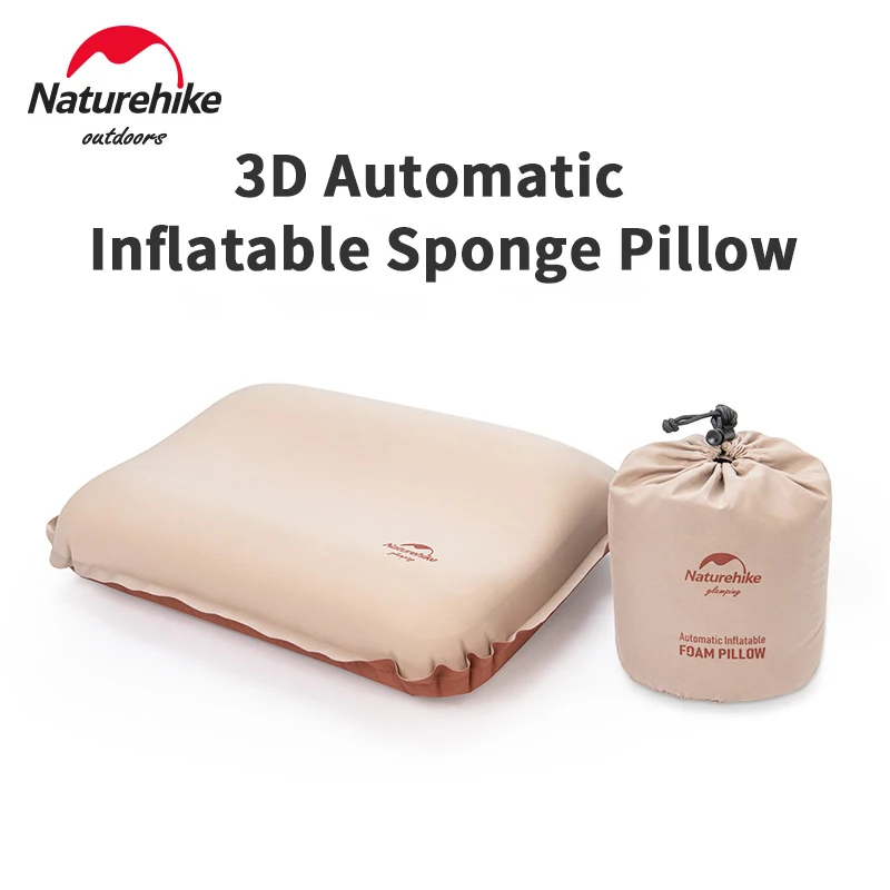 

Naturehike Inflatable Pillow Air Cushion Sleeping Sponge for Outdoor Camping Travel Flight Ultralight Portable Self-inflating