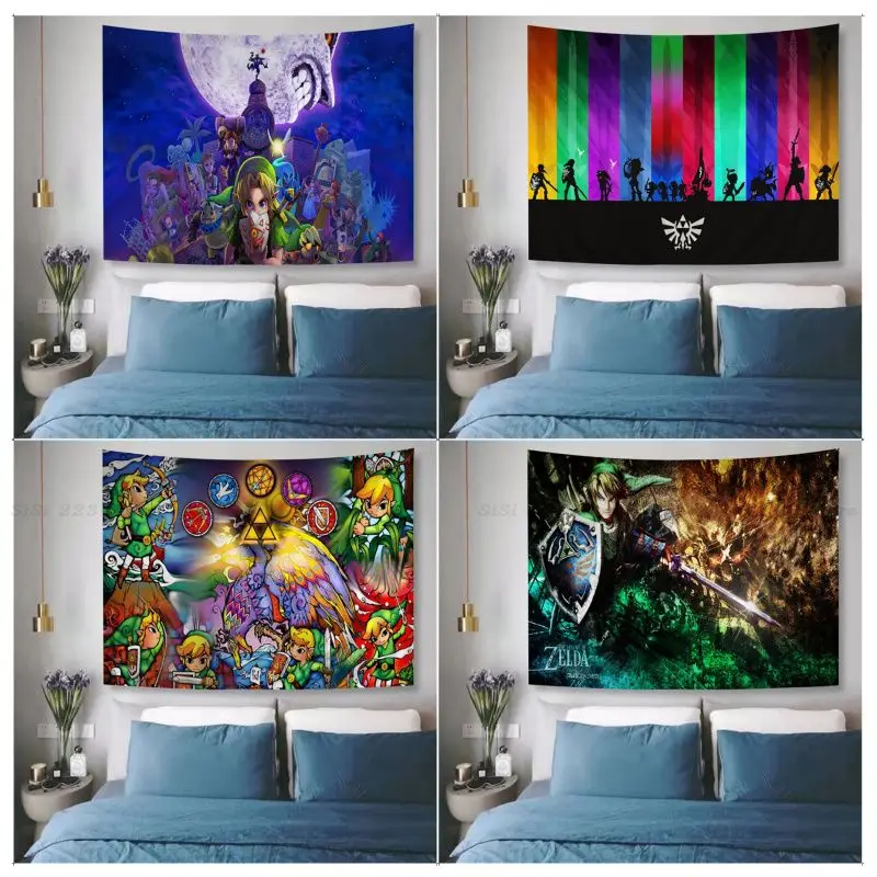 The L-Legend Z-Zelda Arazzo Appeso Arazzo Bohémien Arazzi Bohémien Mandala Cheap Hippie Wall Hanging