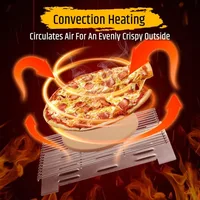 Portable Propane Pizza Oven and Grill with 13in Stone, Thermometer - For Camping, Patio Cooking, BBQ 2