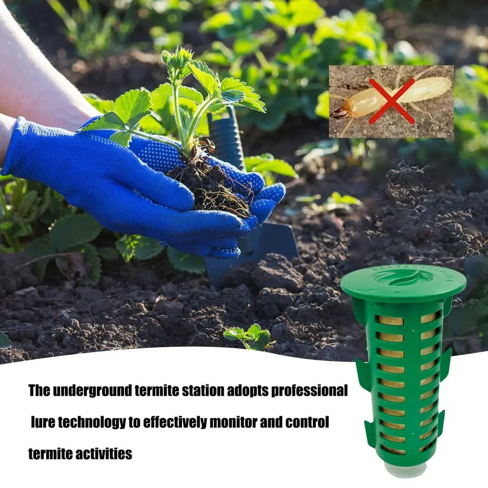 Description Picture 5 of itemPlastic Underground Termite Control Bait Rod Station Trap attract and monitor the device box termite Bait removal supplies
