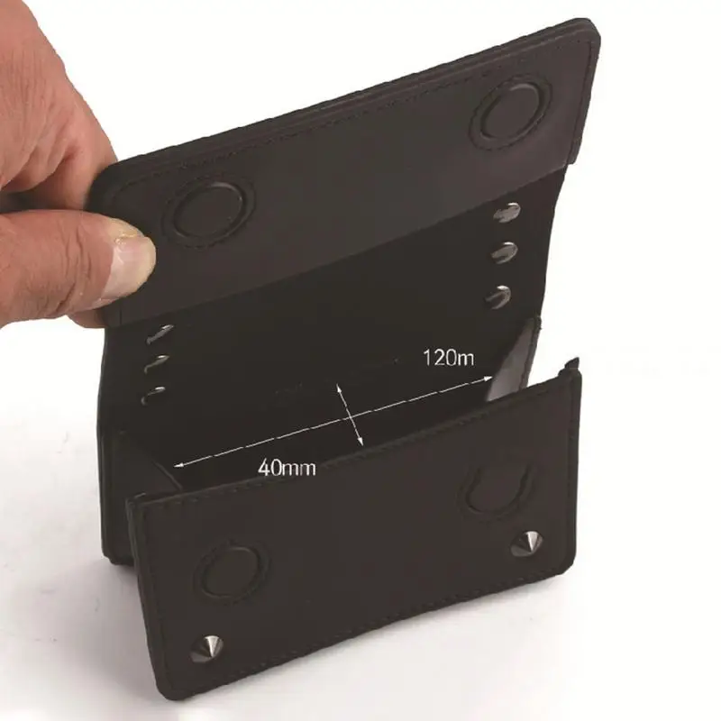 골프 거리계 가죽 가방, 해골 마그네틱 클로저 거치대 케이스, 거리계 운반 가방, 레이저 거리 계량기 벨트 허리 가방，항공 및 도매，골프 부품