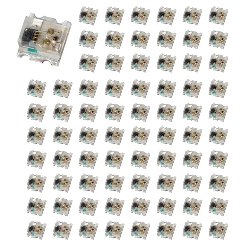 WS2812 LED Chip 1600Pcs 4Pins Mini White PCB Addressable Digital RGB Full Color DC5V for Strip Screen
