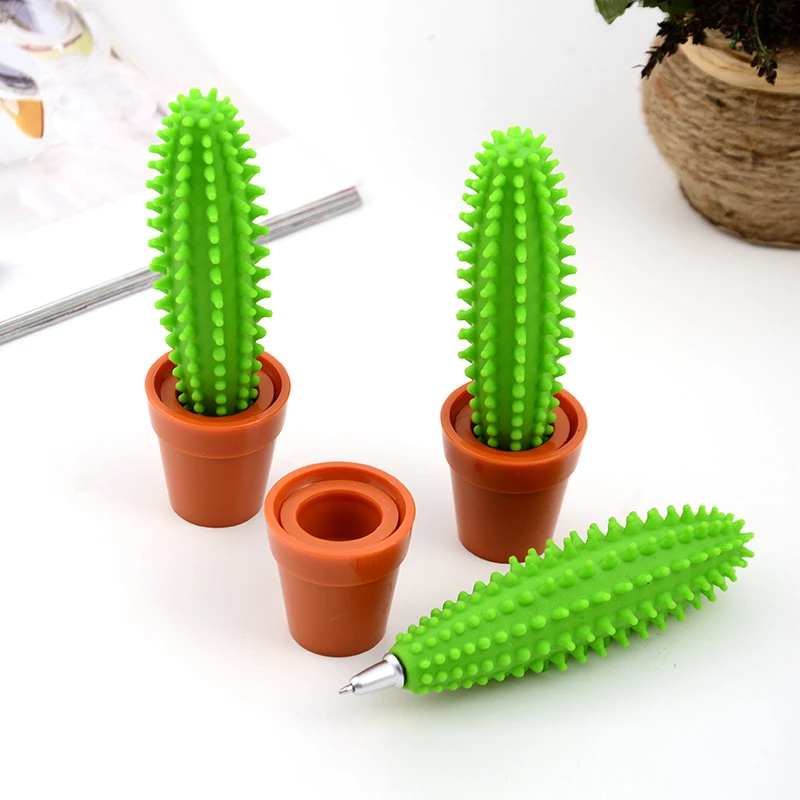 

E38 South Korea creative boutique stationery office supplies are lovely bonsai cactus ballpoint pen Stationery office supplies s