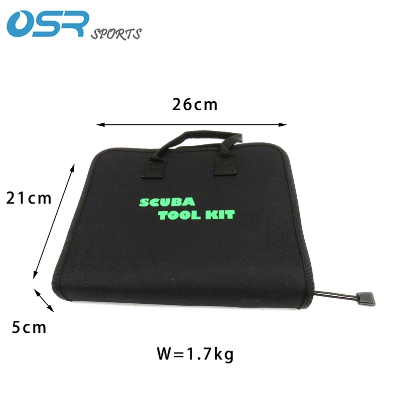 Description Picture 3 of itemProfessional Scuba Tool Repair Kit with Zippered Case, 16 Tools & 50 O-Rings Diving Accessories, Diving Tool Set
