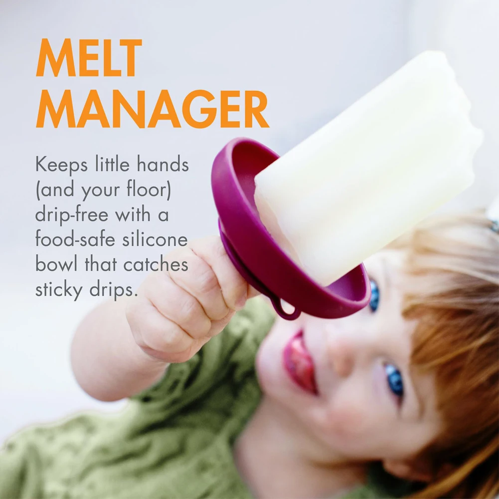 Drip-Proof Popsicle Rack Silicone Drip Free Popsicle Holder Reusable Portable Protector Bracket Kids Ice Cream popsicle rack