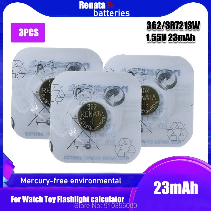 3PCSRENATABrandNewRenataLONGLASTING362SR721SWV362GP62AG11