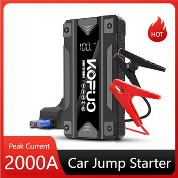 KOPUO Car Jump Starter Power Bank Caricabatteria per auto portatile per dispositivo di avviamento automatico 12V Booster di emergenza diesel a benzina