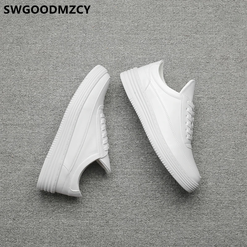 Leather Shoes Men White Sneakers Men Shoes Luxury Brand Fashion Designer High Quality Zapatos De Hombre Buty Damskie