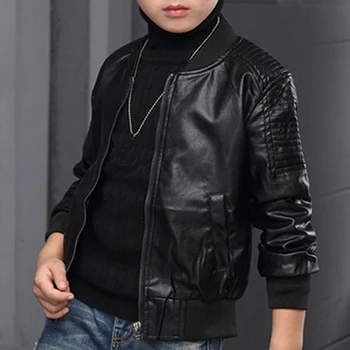 Boys PU Leather Jacket 1
