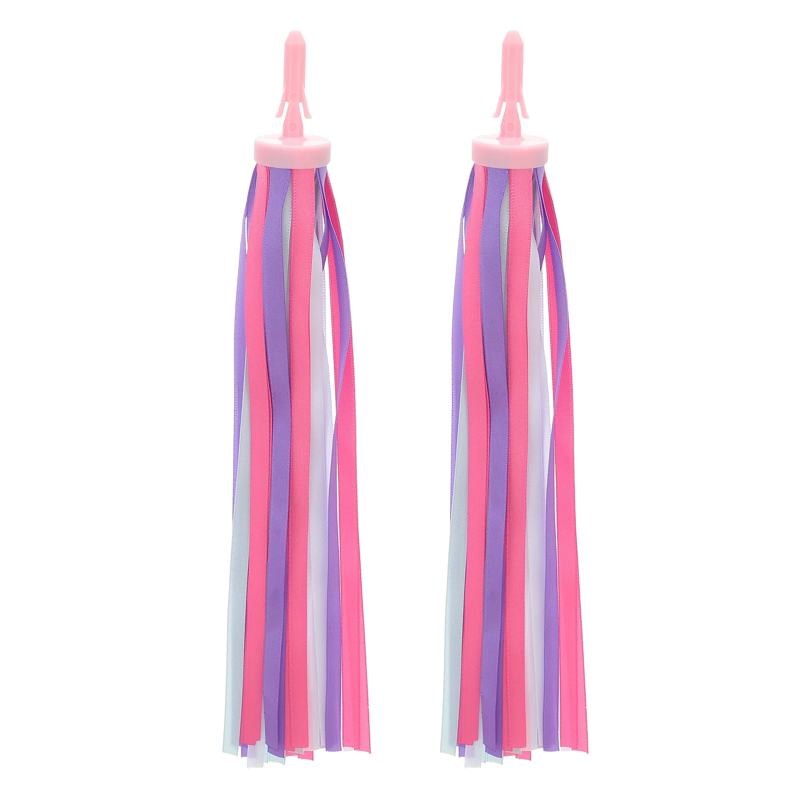 

1 Pair Kids Rainbow Bike Streamers For Boys, 2 Pack Babys Colorful Grips Tassel Ribbons, Carrier Accessories Easy Attach To