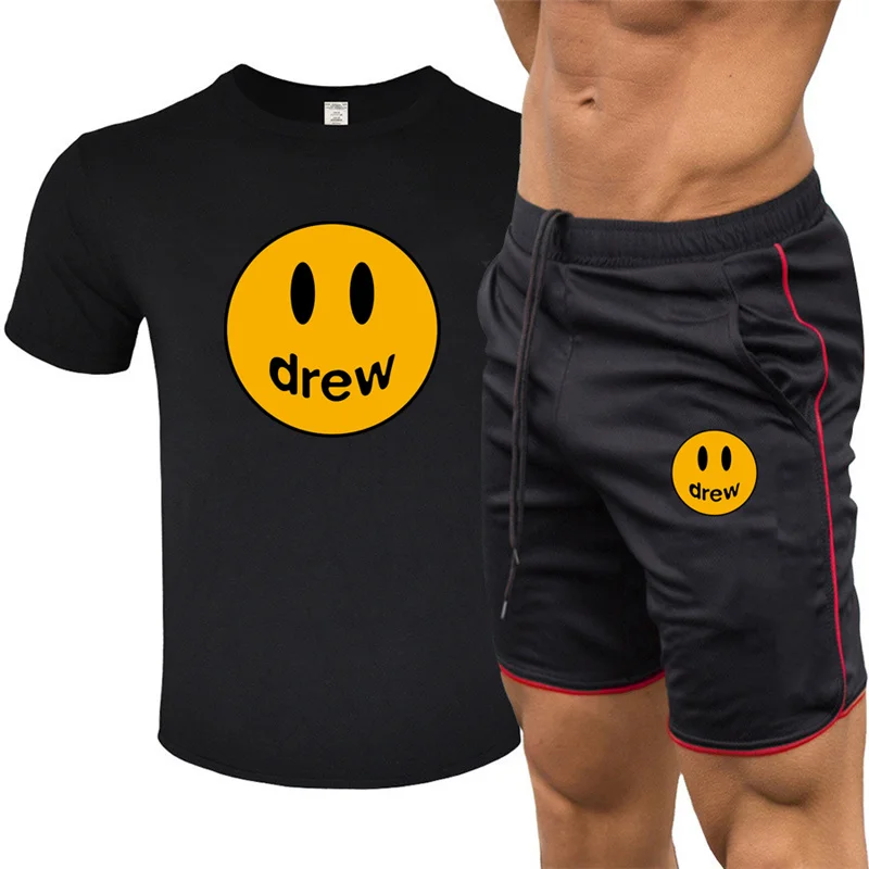 Drew O Neck T Shirt And Shorts 1