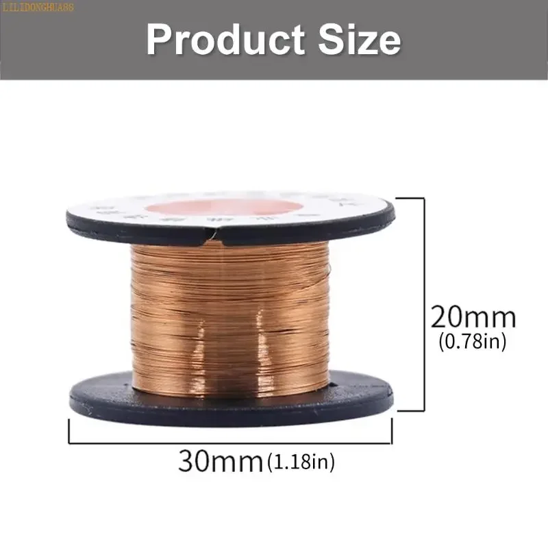 J1HA 5Pcs 0.1mm 실버 도금 구리 솔더 와이어 용접 납땜 코드 릴 정밀 전자 납땜 작업