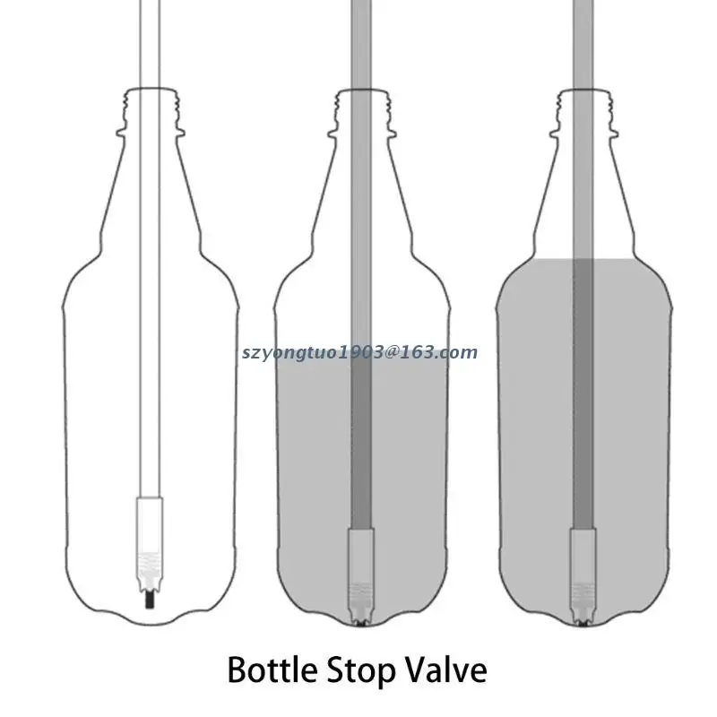 Beer Bottle Filler Bottling Wand Spring Loaded for Beer Wine and Kombucha Home Brewing Accessories