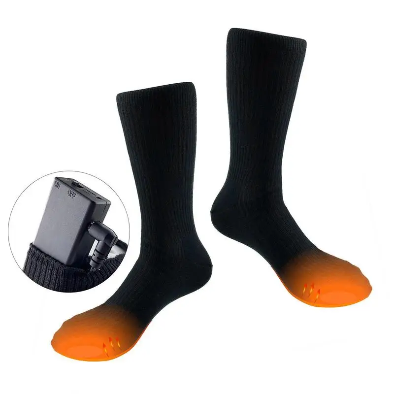 

Heated Socks Winter Warm Heating Thermal Electric Socks Rechargeable Outdoor Sport Foot Warmer for Skiing Camping Hiking