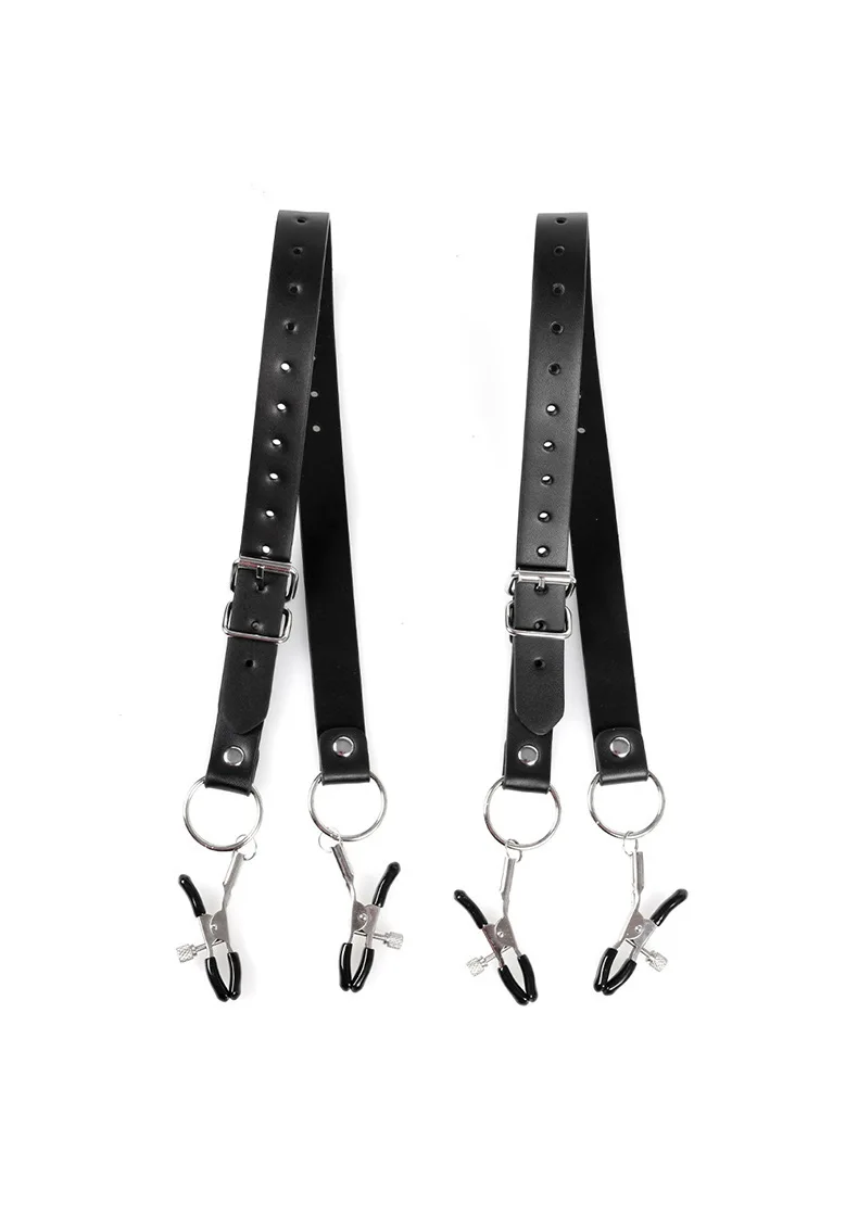 ! Labia Spreader Straps with Clitoral Clamp - BDSM Bondage, Pussy Opening Vagina Stimulator - Adult Sex Toys for Women