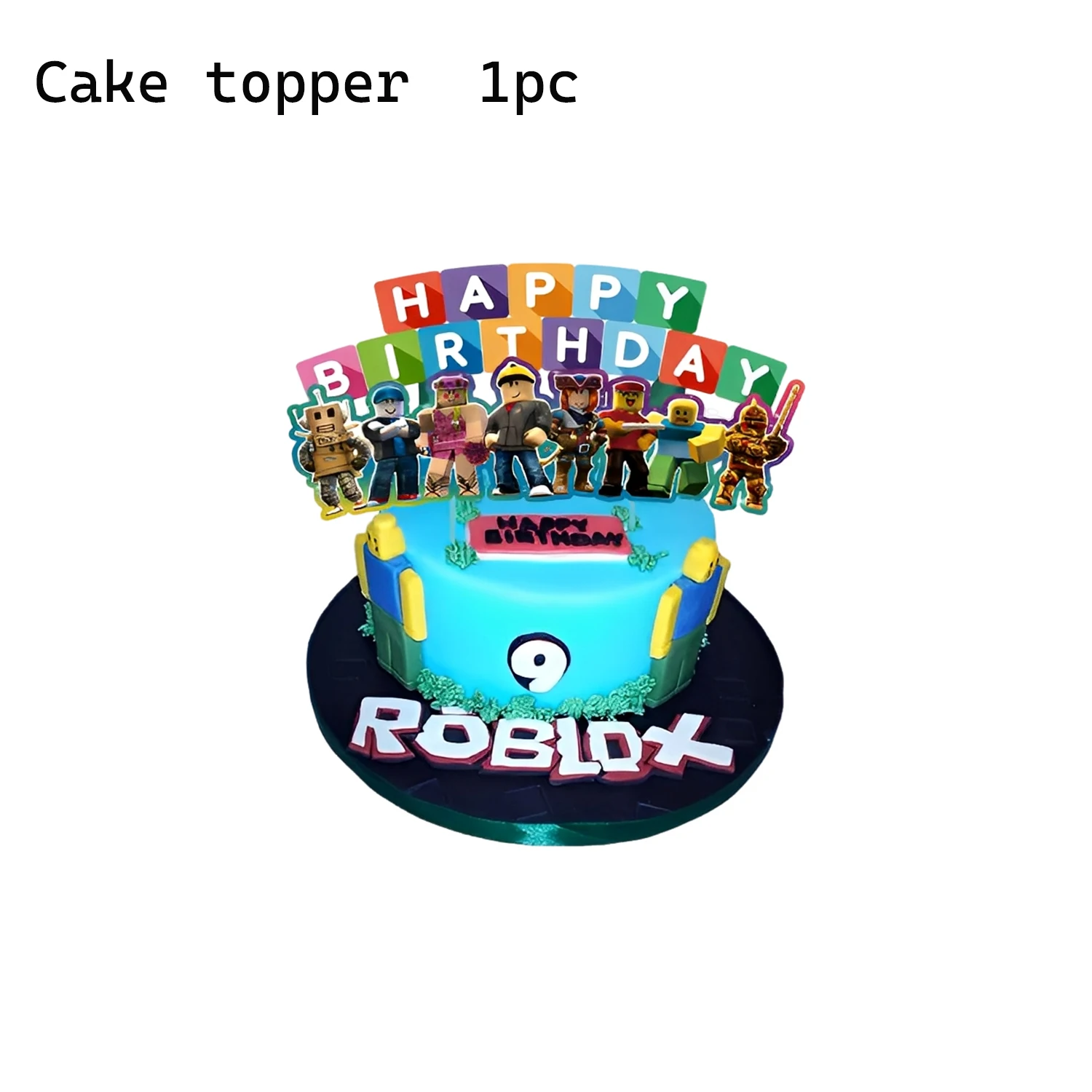 Roblox Taart Toppers Set - Cupcake Decoraties voor Kinderfeestje