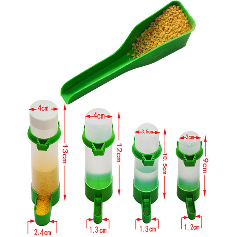 Pet Cage Aviary Bird Parrot Budgie Canary Drinker Food Feeder Waterer Clip bird feeder parrot feeder