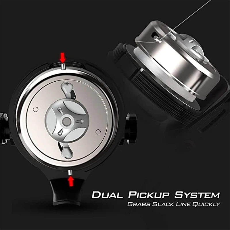 Spincast Fishing Reel High Speed 4.0:1 Gear Ratio 5BB Reversible Handle for  Left/Right Retrieve For Sea Fishing Carp Pesca