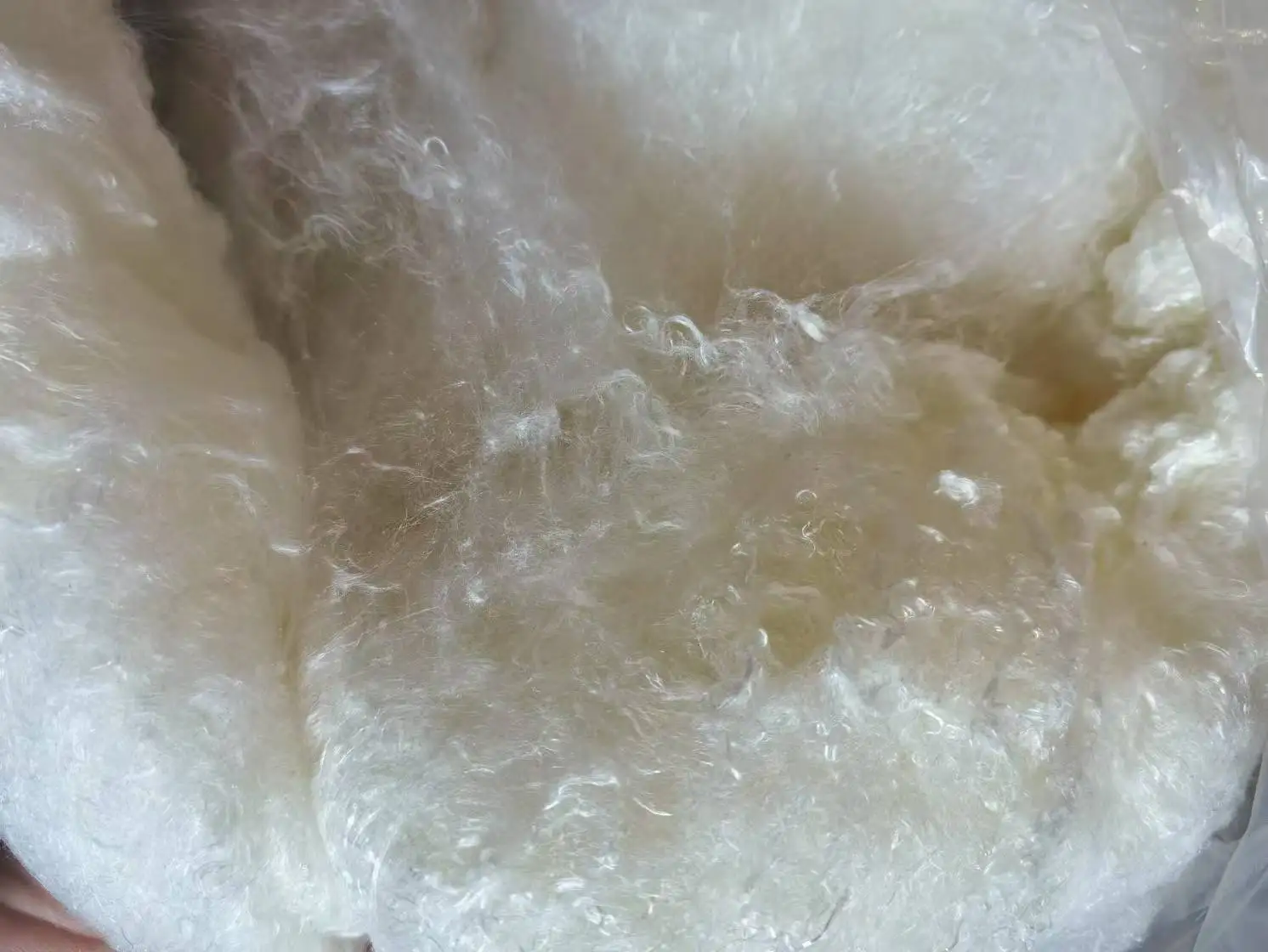 250g/500g 도매 A급 천연 실크 로빙 100% 실크 탑 파이버 스카프 이불 충전재