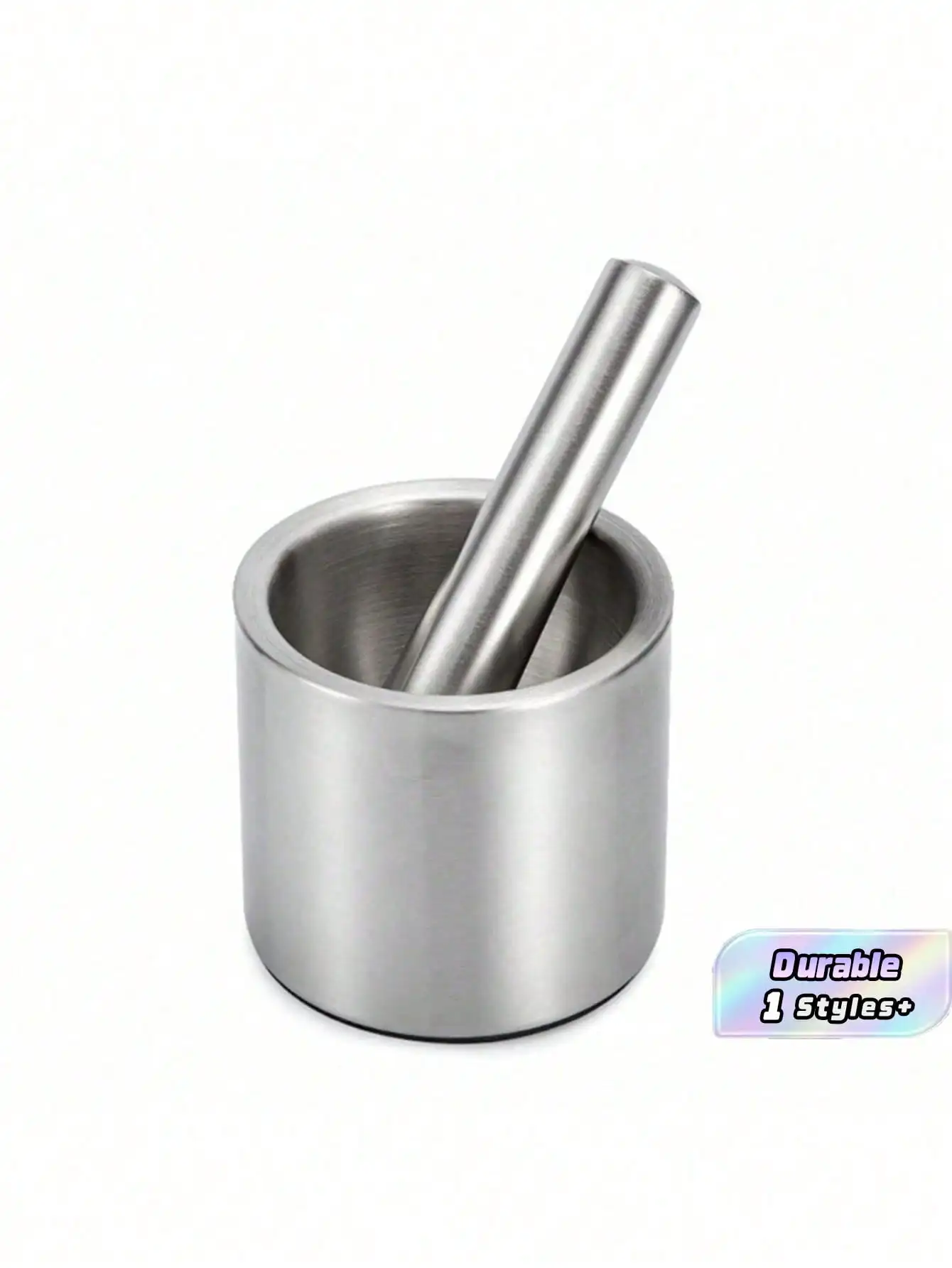 1pc 304 Stainless Steel Garlic Masher, Manual Mortar And Pestle Grinder For Making Garlic Paste, Crushed Herbs And Spices