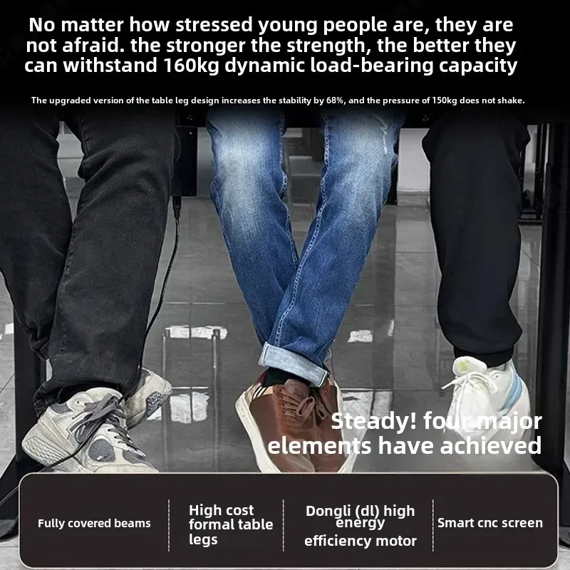 Smart Electric Standing Desk Frame - Dual Motor Lift System with 4 Memory Presets - Heavy Duty Adjustable