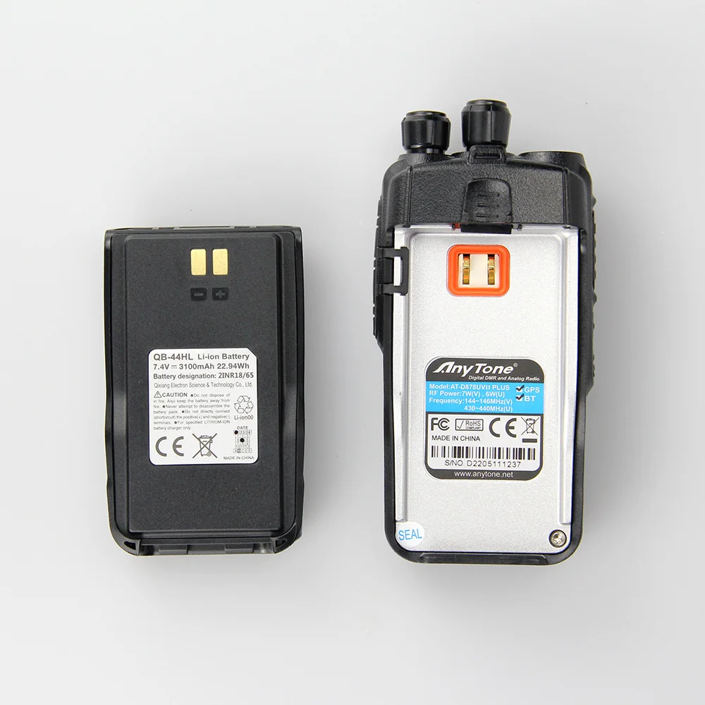 Anytone AT-D878UVII Plus DMR Radio Transmitter Dual band Portable Radio with AES256