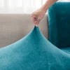 Velvet Solid Color Sofa Seat Cushion Covers For Living Room Furniture Protector Elastic Removable Couch Chaise Longue Slipcover 4