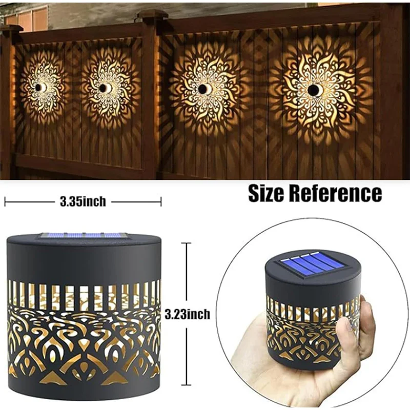 Solar Mandala Wall Light - Outdoor Ambient Decor