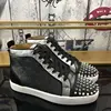 2022 Men Spikes Fashion Casual Ankle Loafer Spring Autumn Luxury Brand High Top Sneakers Rivets Male Shoes Zapatillas Hombre 3