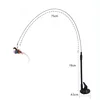 Cat Toys Simulated Bird  Feather Cat Teasing Stick Epoxy Sucker Steel Wire Long Rod  Cat Self Hi No Harmful Ingredients 2
