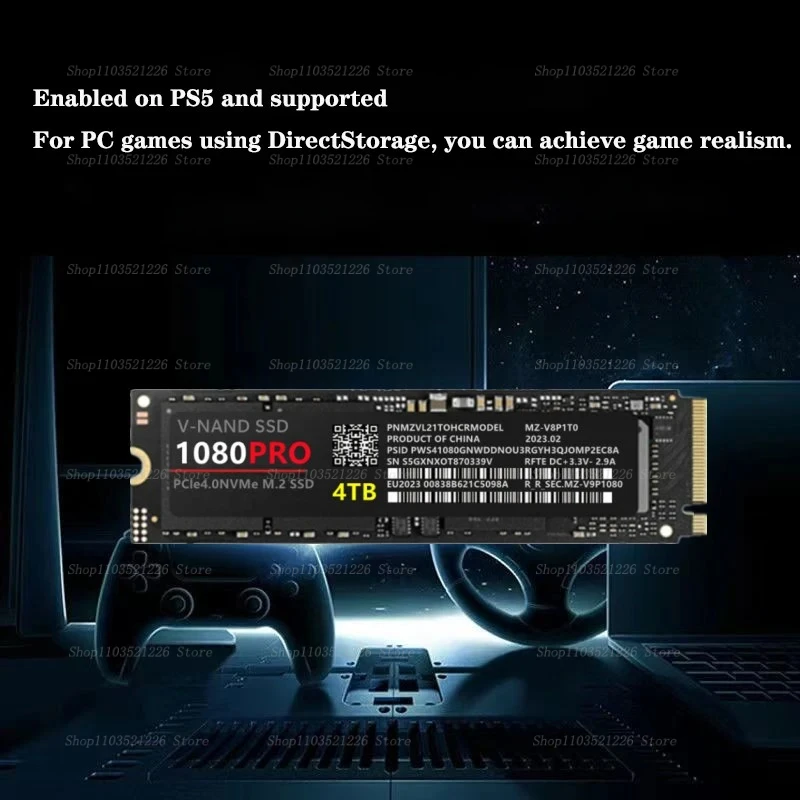 PC ũž Ʈ PS4 PS5  ϵ ̺ 2280 HDD M.2 ϵ ̺, 1080PRO 990PRO M2 NVMe SSD, 1TB, 2TB, 4TB PCIe 5.0*4, ǰ