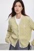 SENTUBILA Double Layered Cardigan for Women 2025 Spring Commute Patchwork Casual Loose Embroidery Fashion Knitwear W51H58878 1
