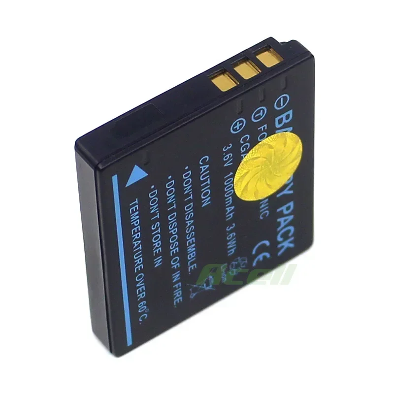 Batteria Di Alta Qualità Per Fotocamera Leica C-LUX2, 3,6V Li-Ion 1000 MAh, Alternativa Compatibile Non Originale, Dimensioni 40,4x36,5x7,4 Mm - 3