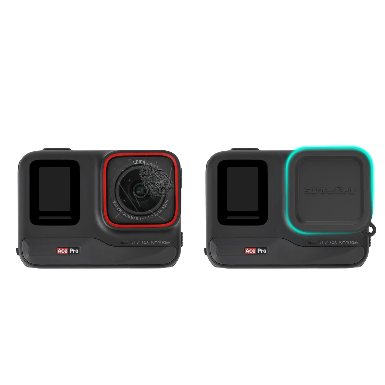 

For Insta360 Ace Pro Lens Protective Cover 360 Ace Silicone Lens Cover Precision Forming And Tight Fitting Anti Scratch Durable