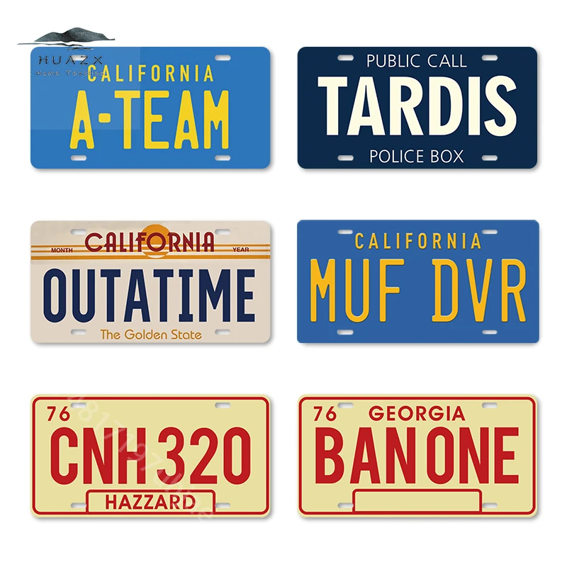 MovieLicensesPlatePlaqueMetalSignDecorativeTinCarPlatesfor