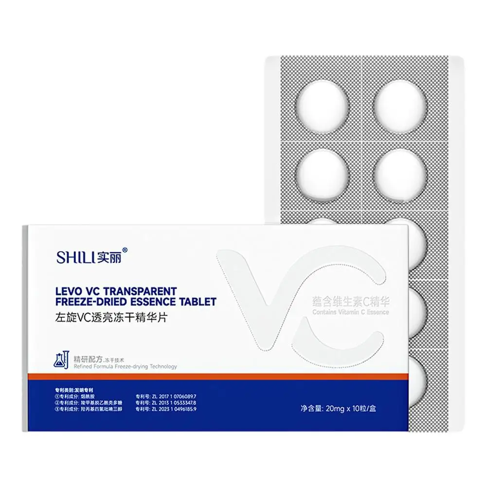 LEVO Vitamin C Freeze-Dried Essence Tablets for Brightening & Firming Skin Care