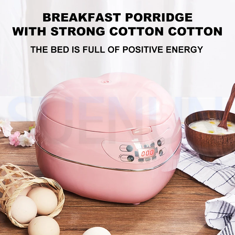 Heart Shaped Rice Cooker Home Multifunctional Rice Cooker Can Be Used For Desserts Soupand Can Be Reserved For Reservation 1.8L 6