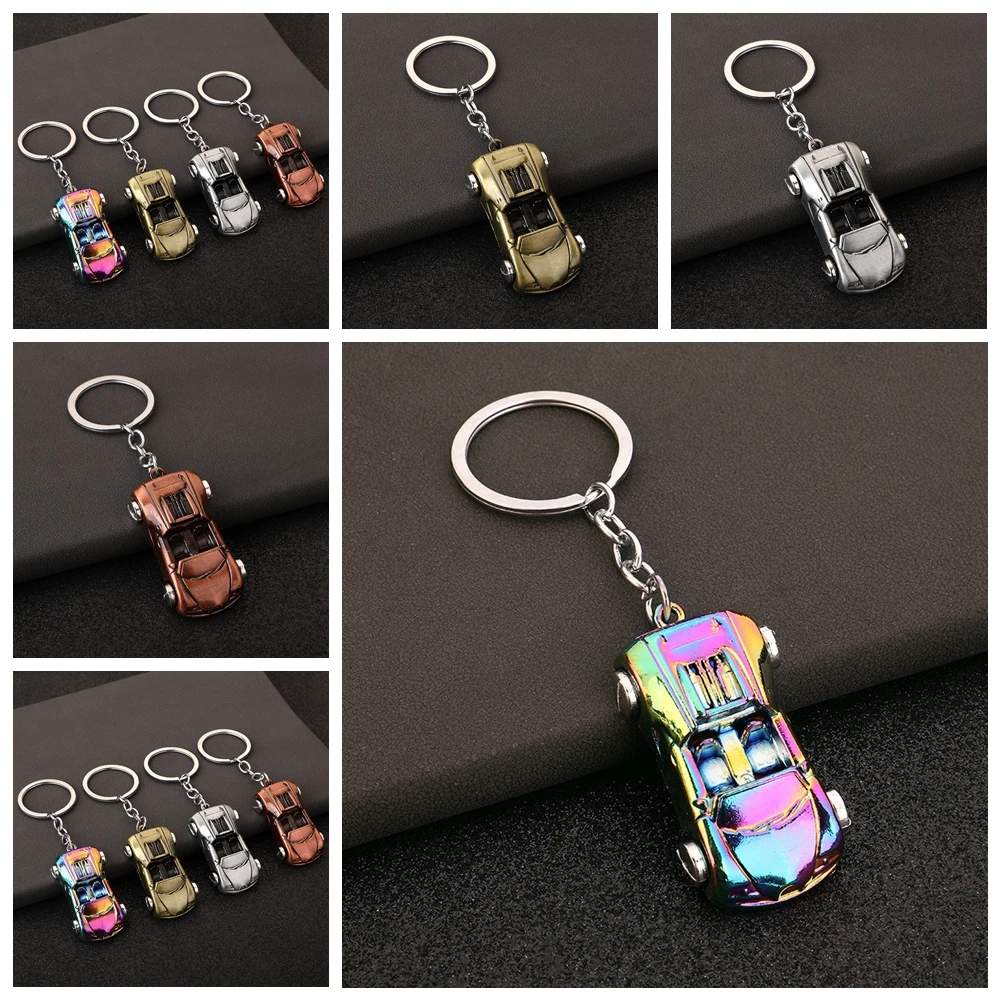 Jewelry Gifts Sports Car Model Key Ring Metal Key Holder Car Metal Keyring Keychain Bag Accessories