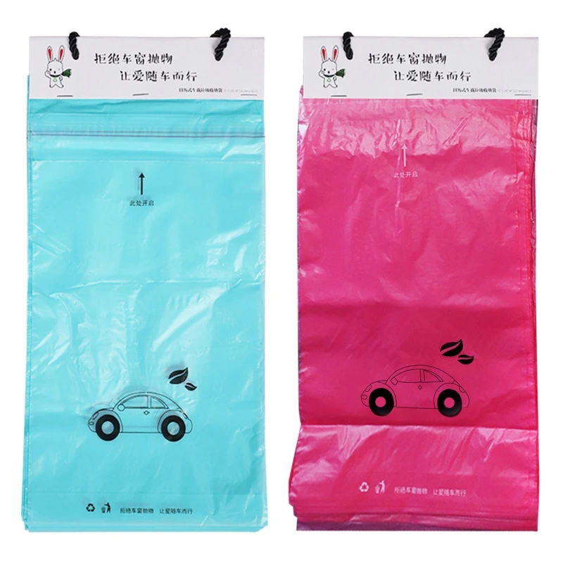 

A Set Car Trash Bags Easy Stick-On Disposable Garbage Rubbish Cleaning Bags New Dropship