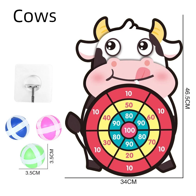 Montessori Dart Board Target Sports Game Toys For Children 4 To 6 Years Old Outdoor Toy Child Indoor Girls Sticky Ball Boys Gift 5