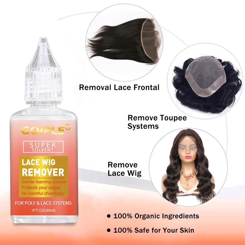 GOIPLE Edge Control Gel Wax Stick Waterproof Lace Wig Glue Extra Hold Styling Mousse Curly Foam Hair Adhesive Remover Growth Oil 6