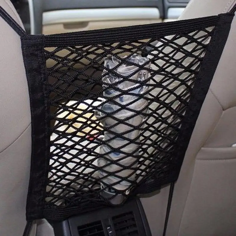 Motorcycle Cargo Net Polyester High Elastic Cargo Net with 4 Adjustable Hooks 360 Degree Rotatable Motorcycle Net Supplies